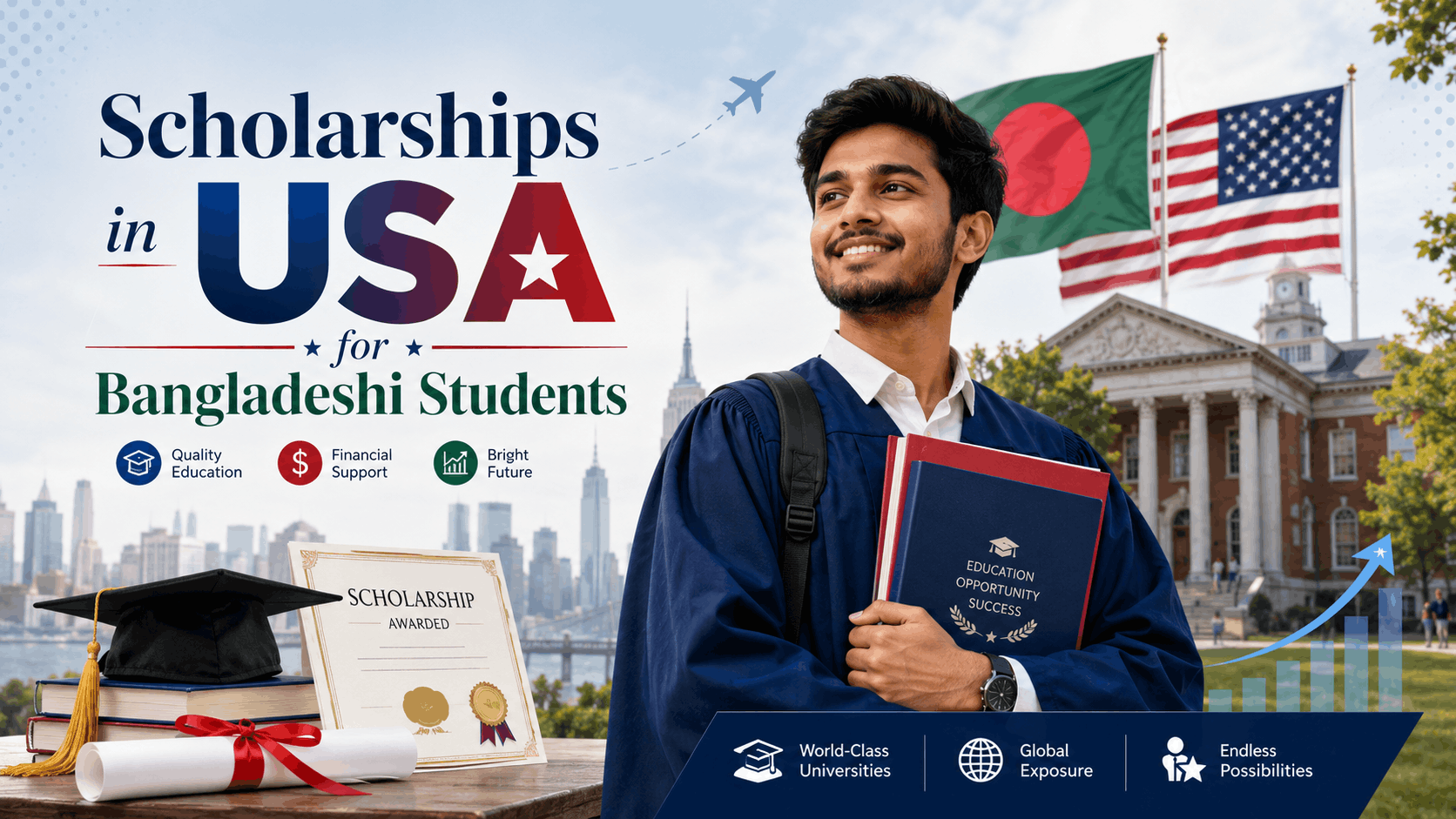 Scholarships in USA for Bangladeshi Students