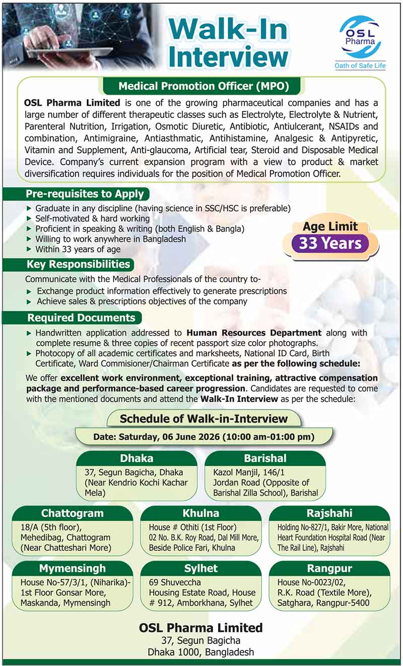 Medical Promotion Officer