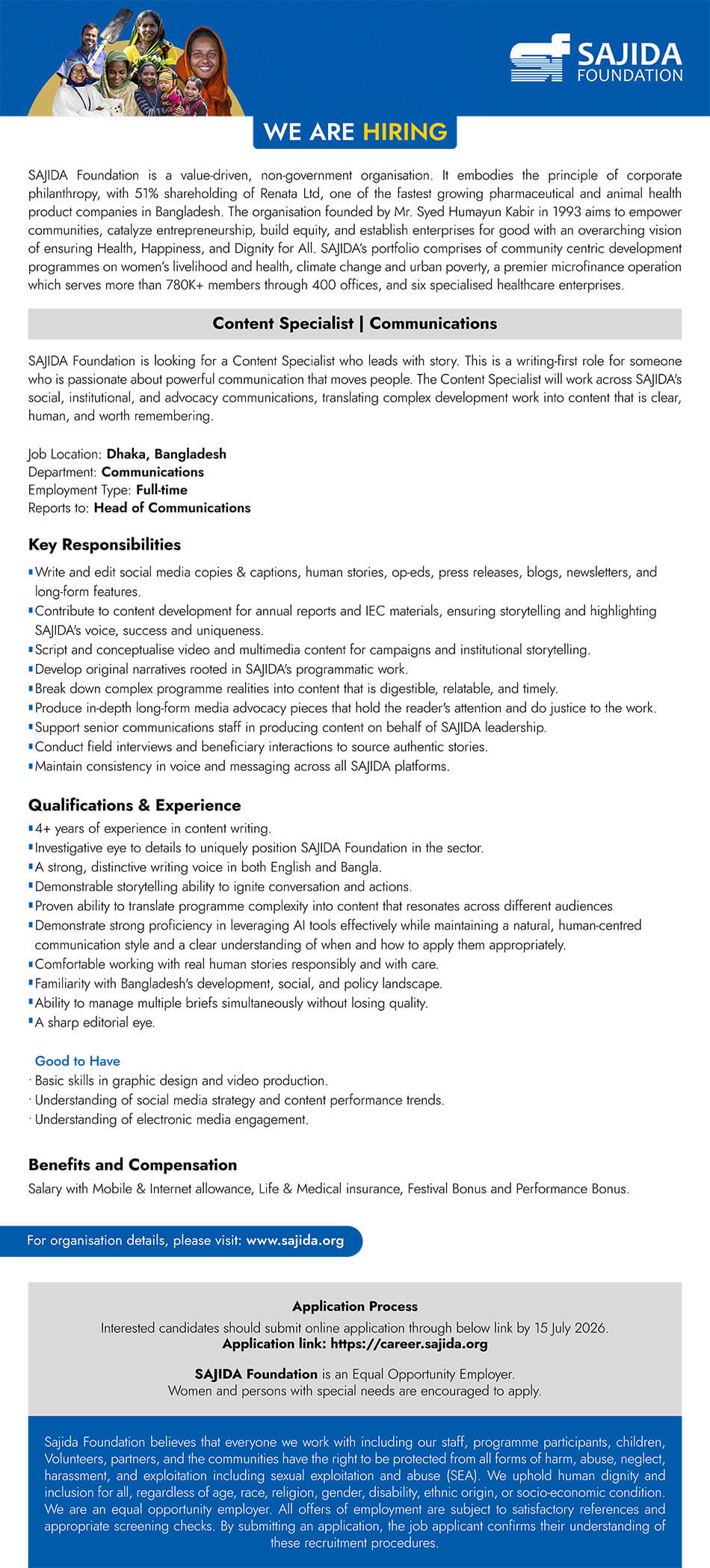 Content Specialist