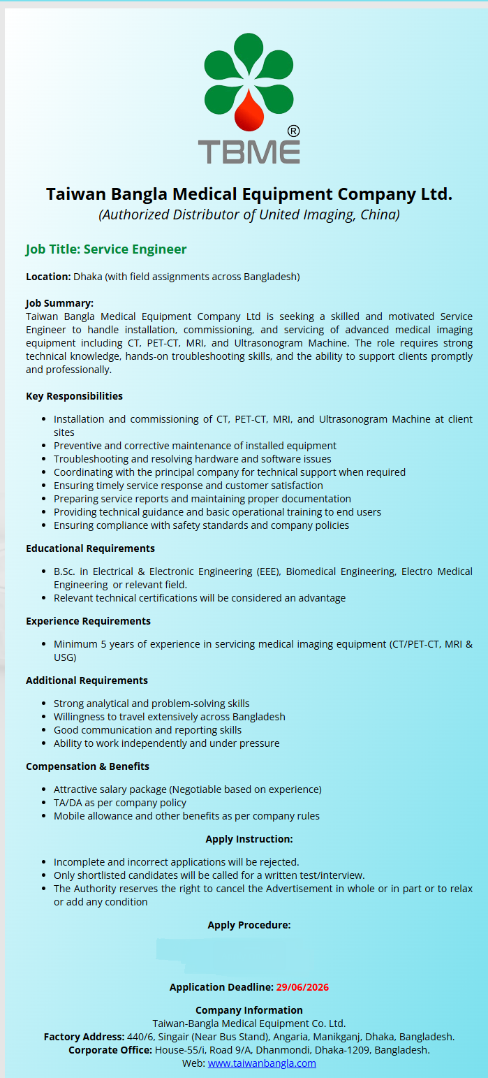 Service Engineer