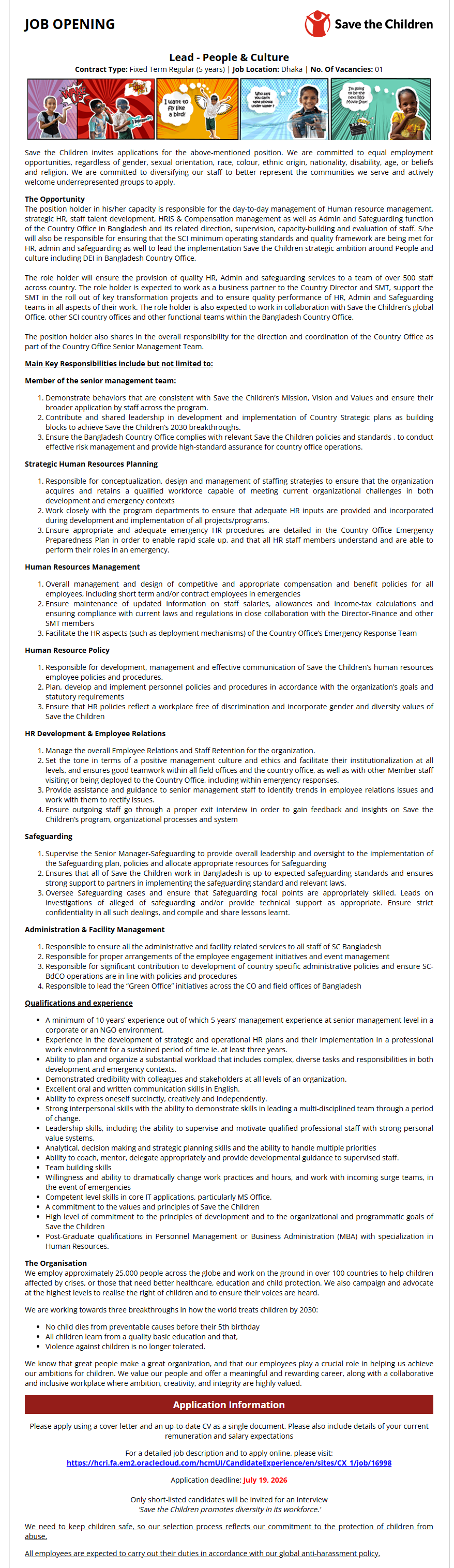  Lead - People & Culture